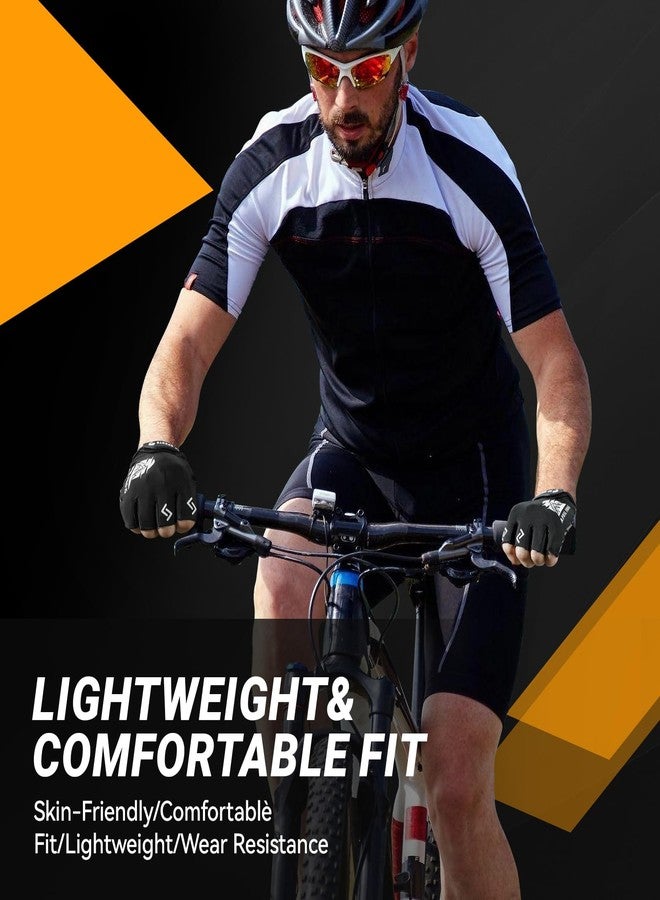 Aprilfrog Bike Cycling Sports Gloves: Half Finger Bicycle Gloves for Men Women with 5MM Gel Pad - Shock-Absorbing Exercise Workout Glove for Biking Gym XL - Image 5